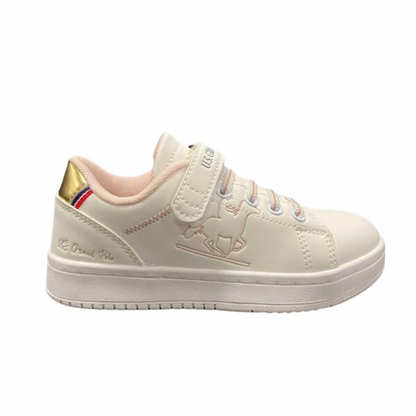 Scarpe U.S. Grand Polo Colore Bianco / Oro