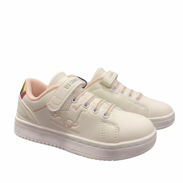 Scarpe U.S. Grand Polo Colore Bianco / Oro - immagine 5