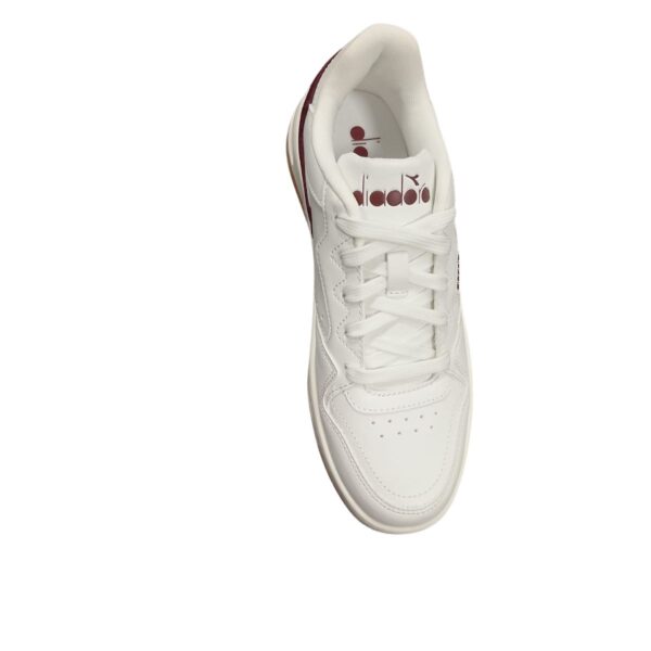DIADORA SNEAKERS MAGIC BASKET LOW ICONA PELLE TESSUTO COLORE BORDEAUX SCARPE UOMO DAL 40 AL 46 - immagine 3