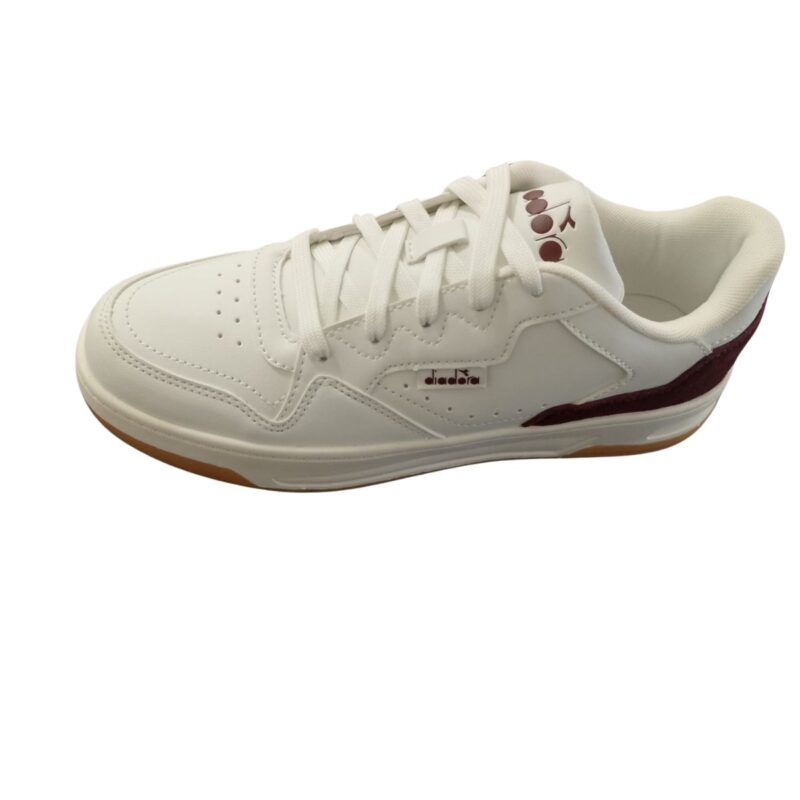 DIADORA SNEAKERS MAGIC BASKET LOW ICONA PELLE TESSUTO COLORE BORDEAUX SCARPE UOMO DAL 40 AL 46