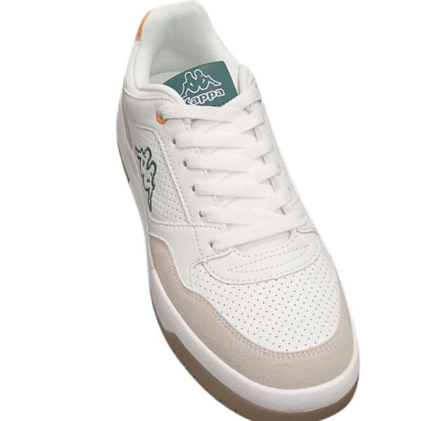 KAPPA SNEAKERS LOGO MANIS UOMO BIANCO VERDE DISPONIBILE DAL 40 AL 45 - immagine 3