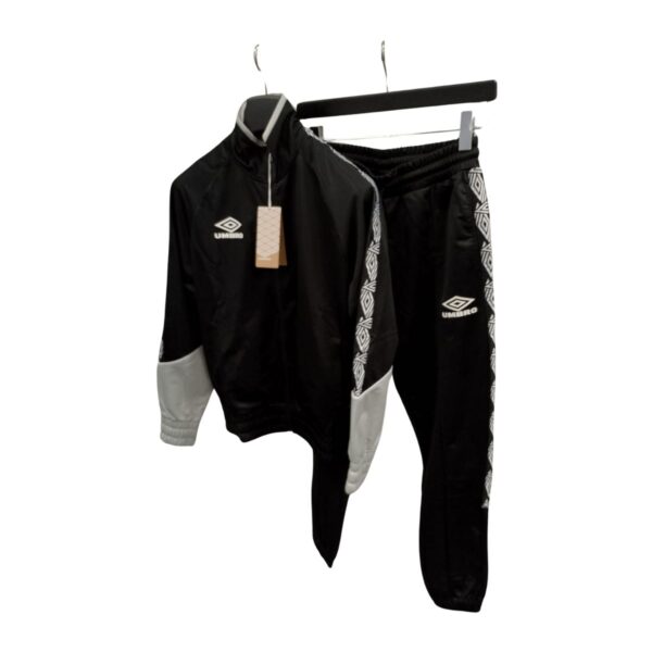 UMBRO TUTA BLACK GREY UOMO CON MANICHE - immagine 2