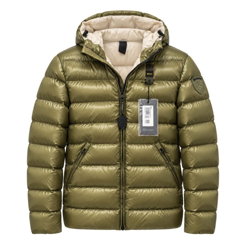 Blauer Adams Piumino Uomo Verde Oliva Lucido – Cod. 26WBLUC02054-005958