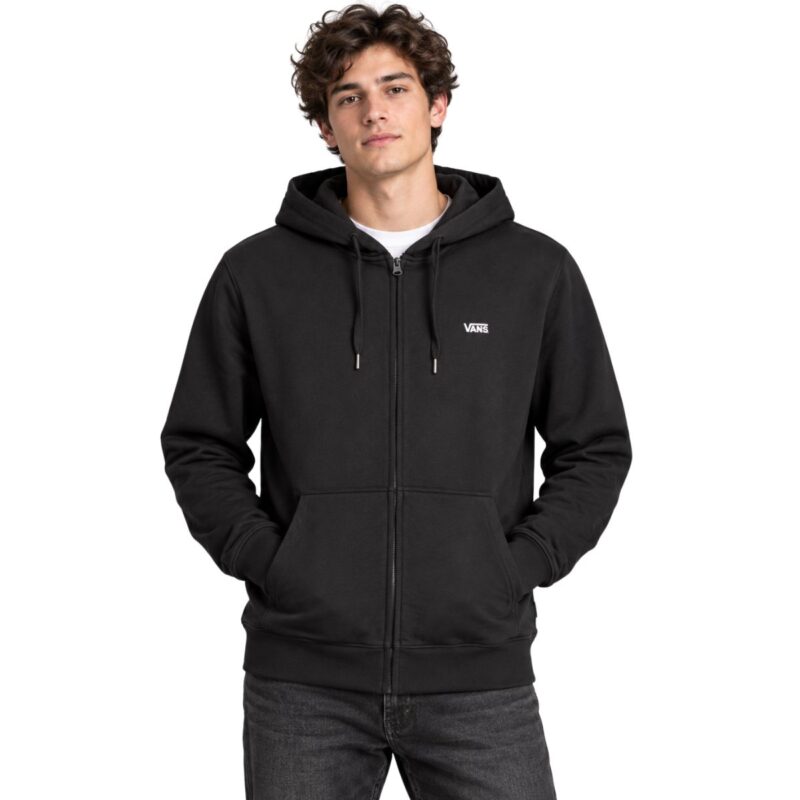 Felpa Vans Left Chest II con Zip Nero – VN0010GGBLH1