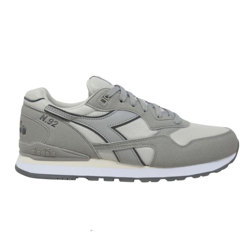 Diadora N.92 Sneakers uomo – colore bianco ghiaccio e grigio chiaro (Antarctica/Drizzle)