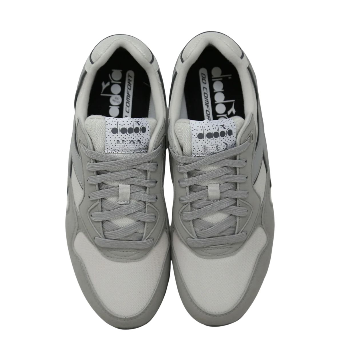 Diadora N.92 Sneakers uomo – colore bianco ghiaccio e grigio chiaro (Antarctica/Drizzle) - immagine 3